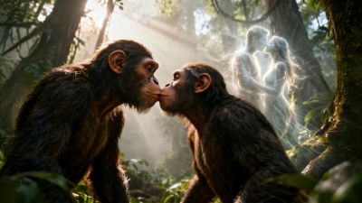 ÖPÜŞMENİN GEÇMİŞİ 21 MİLYON YIL ÖNCESİNE UZANIYOR