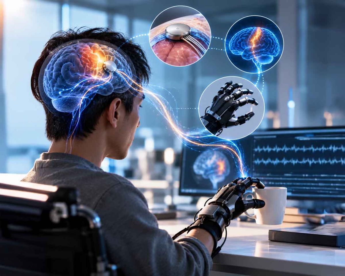 Çin Beyin İmplantına Ticari Onay Verdi: Felçli Hastalar Düşünceleriyle Robotik Eldiveni Kontrol Edebilecek